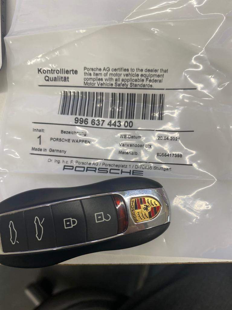 PORSCHE ポルシェ 純正 キーヘッドエンブレム カラークレスト
