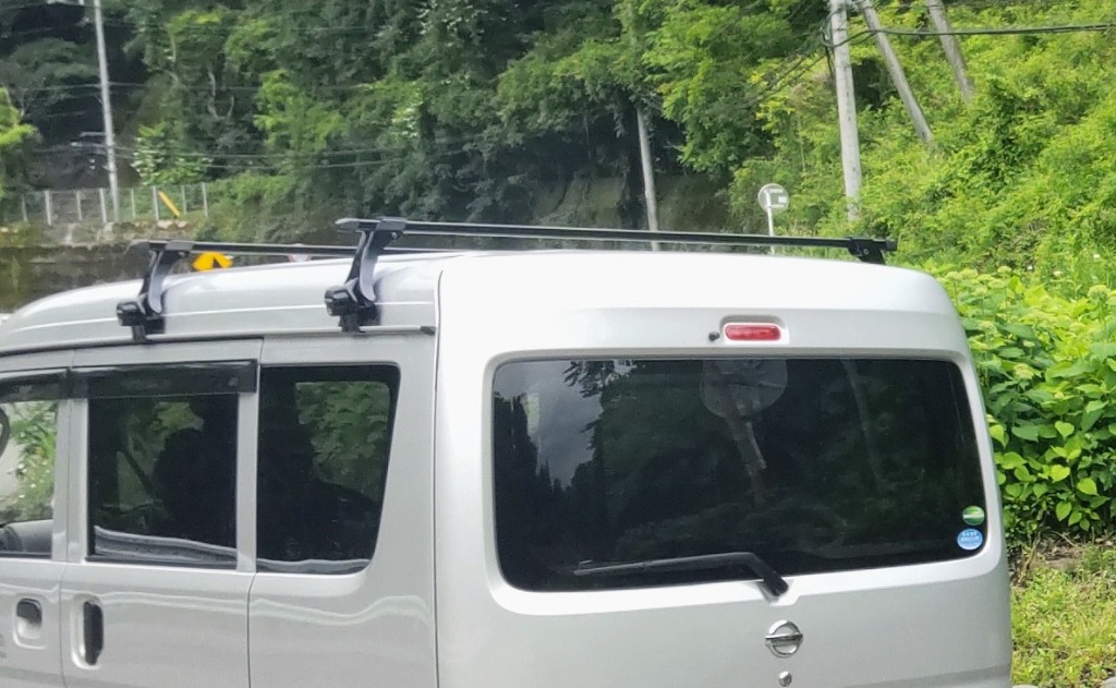 92-213★カーメイト INNO UK709 ルーフキャリア・ハイタイプ 汎用 鍵付き スノボー・スキー (YM) カーメイト INNO イノー  エブリィ&frasl;ハイゼット 専用  業務用