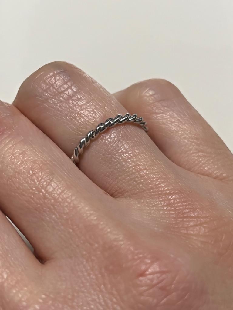 Jeweluce K10 地金 リング Twist ツイストデザイン 指輪
