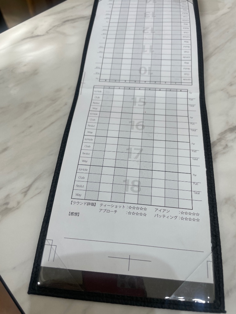 AWESOME（カー用品、スポーツ） フチ文字 名入れ ゴルフスコア