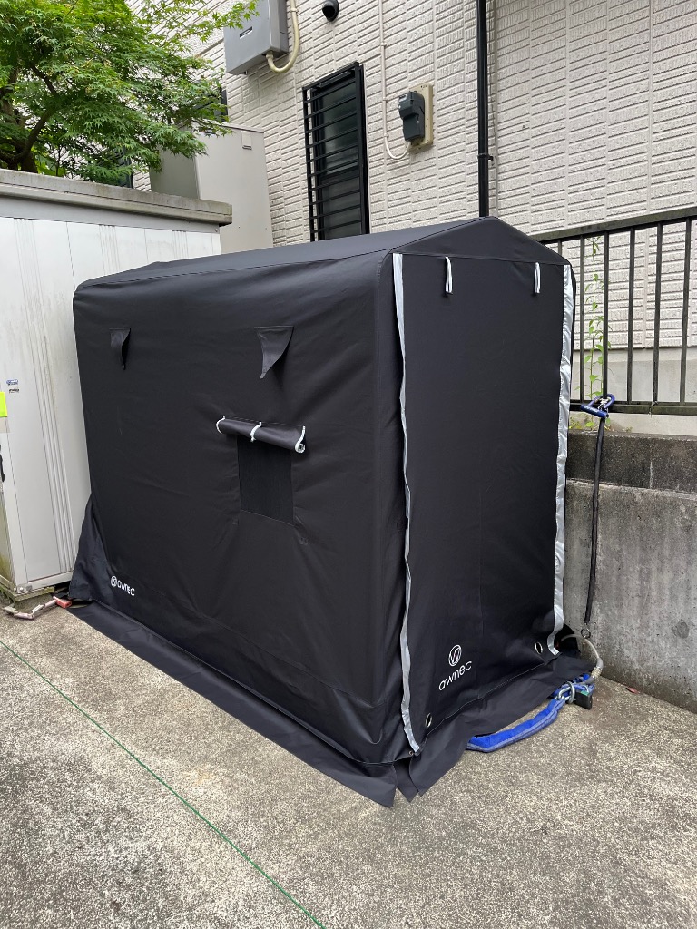 専用！サイクルハウス ガレージ 幅91cm 組立て簡単 グレー 収納1～2台 楽天市場】限定クーポン 新カラーお試し価格 サイクルハウス