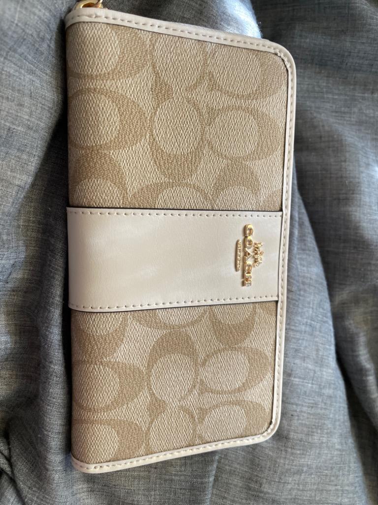 新品 COACH 長財布 シグネチャー アコーディオン ジップ F54630