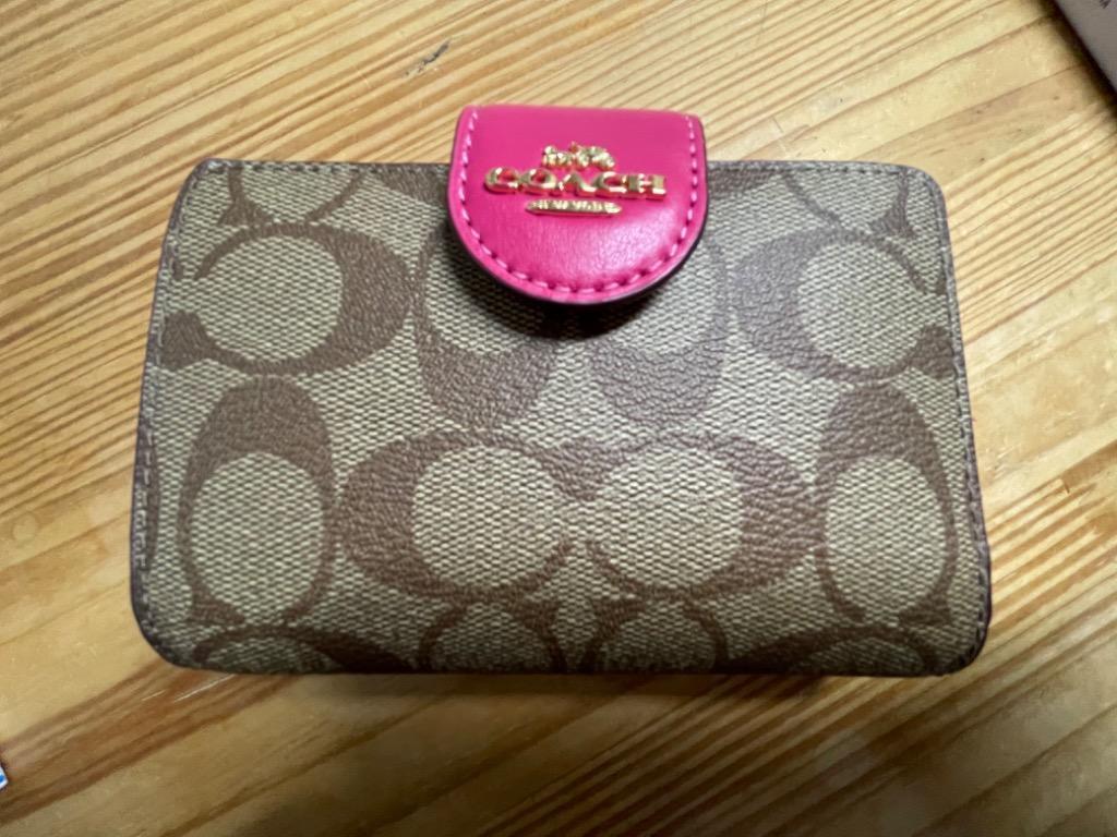 COACH コーチ 二つ折り財布 シグネチャー レディース FC0082