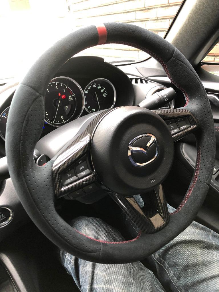 12月末入荷予定）マツダ ロードスター/RF（ND）専用ドライカーボン製 ステアリングカバー （インテリア/エクステリア）st303 :ag- roadster-steering-cover-st303:AXIS-PARTS ヤフー店 通販 