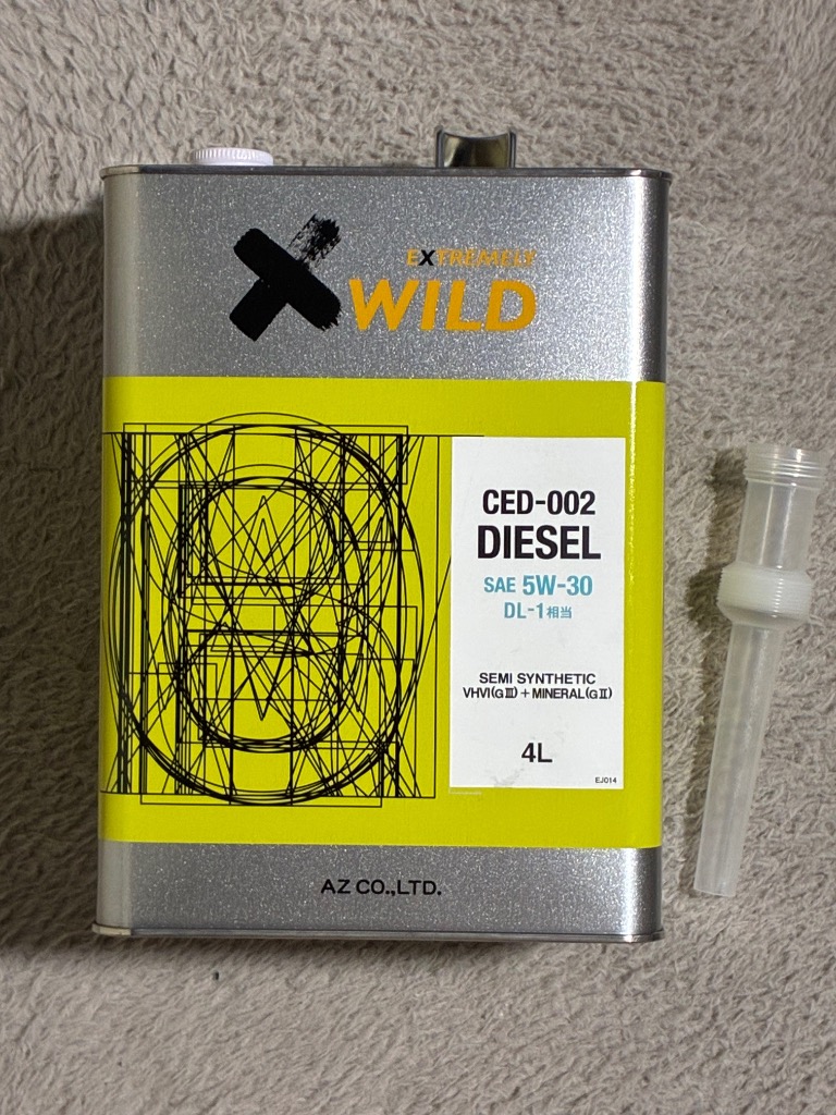 エーゼット AZ エンジンオイル 4L 車用 5W-30 DL-1相当 DPF対応
