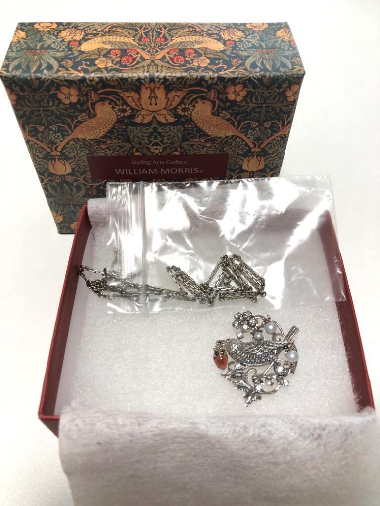 碌山 ウィリアム モリス いちご泥棒 ガーネット ネックレス