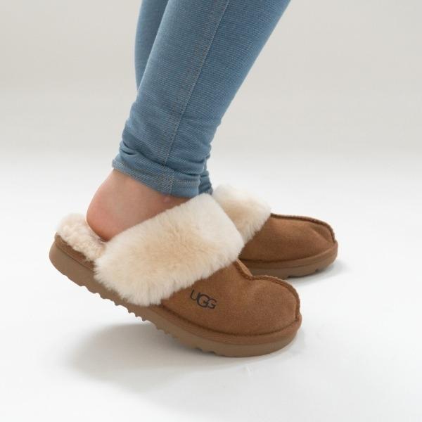 ugg サンダル レディース アグ 内ボア おしゃれサンダルレディース スリッパ ファー 約 22cm 約 23cm 約 24cm サボ ムートン