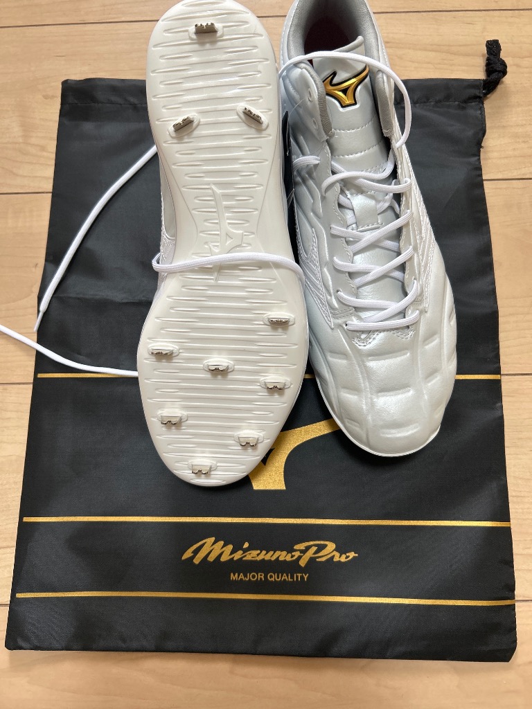 Mizuno スピードレボプロ MID 27.0 cm ホワイト ミズノプロ】スピードレボプロ MID(野球／ソフトボール