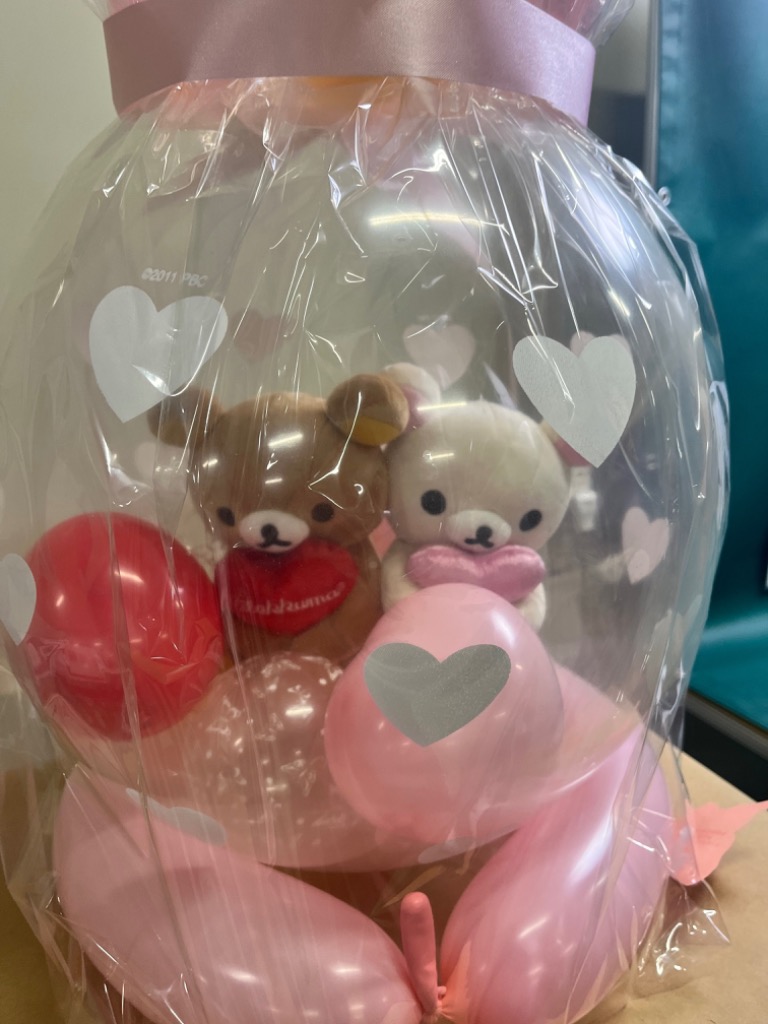 San-X 電報 結婚式 ゴージャスハート リラックマ＆コリラックマ