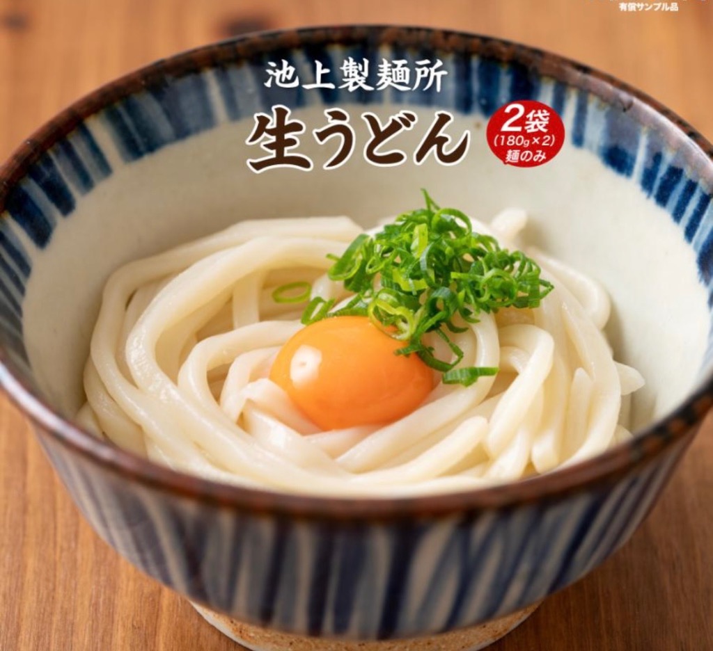 どんまい 500円 池上製麺所 讃岐生うどん 180g×2袋 送料無料 得