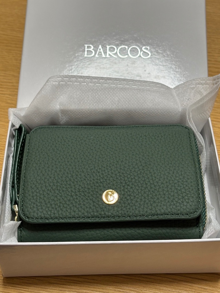 BARCOS GLウォレット 蛇腹式財布＜ポンテ ピッコラ＞ 緑の財布