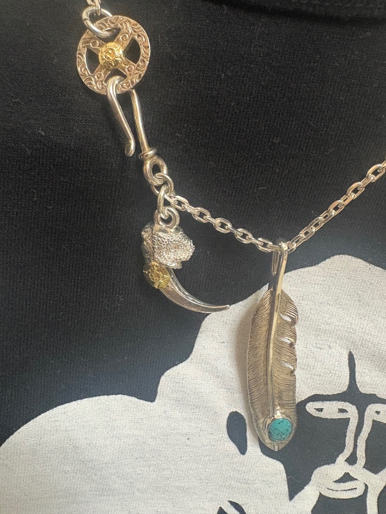 ファーストアローズ FIRST-ARROW's P-003R ターコイズ付きフェザー(L