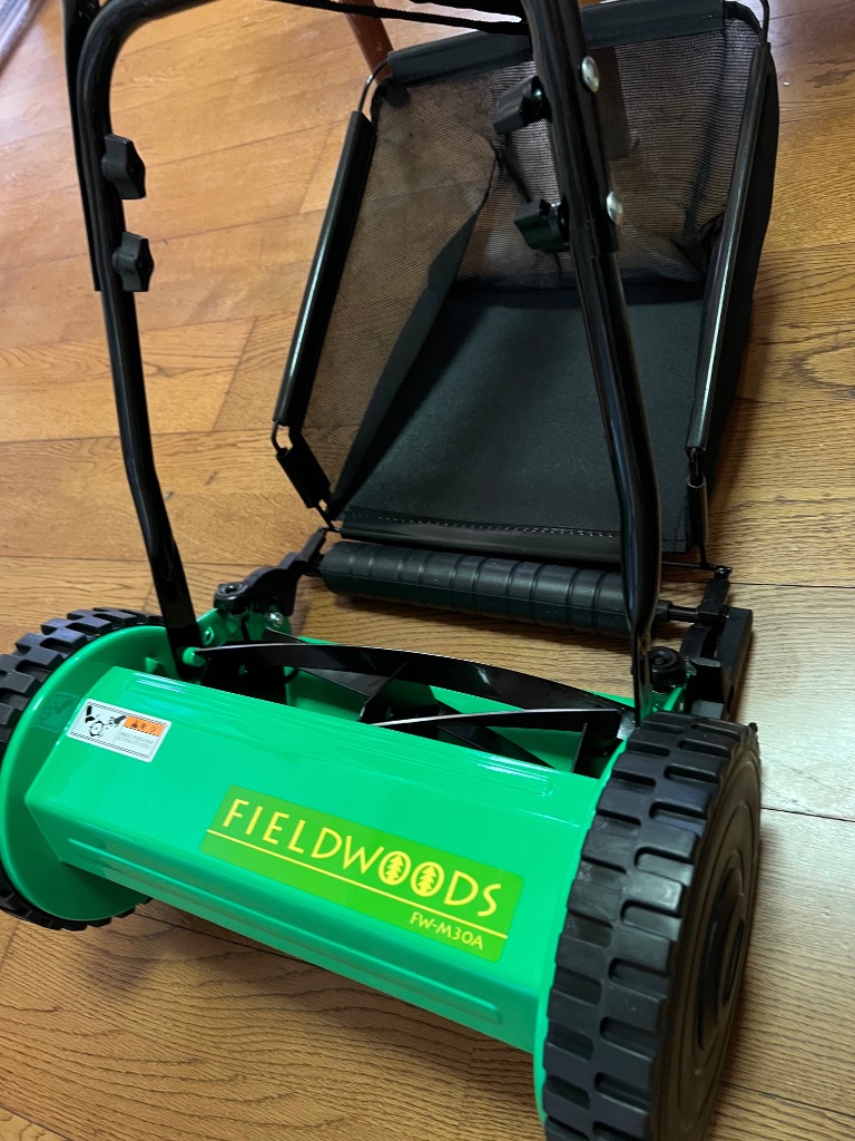 芝刈り機 手動 初心者向け FIELDWOODS FW-M30A リール式 刈幅30cm