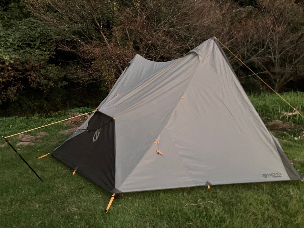 NEMO ヘキサライトエレメント二股ポール2本セット 新品未使用 ヘキサライトの二股化-純正アジャスタブルタープポール