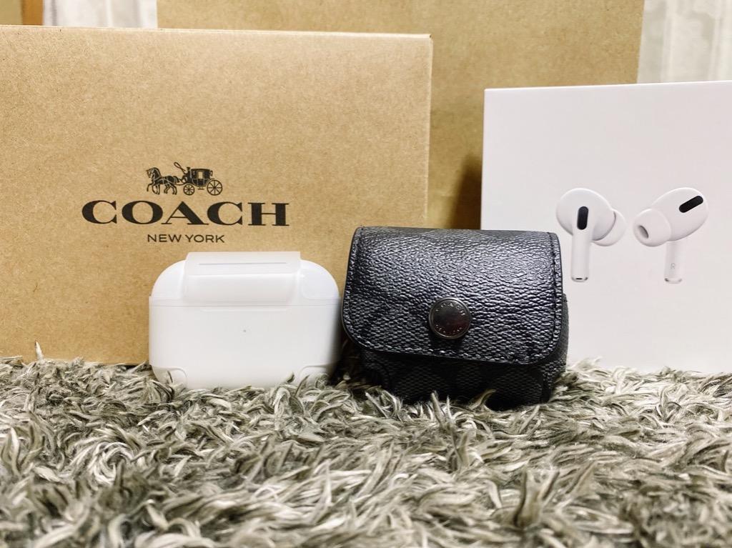 コーチ COACH AirPods Proケース エアポッズ ケース キーリング付属 メンズ レディース C1618 アウトレット  コーチBOXでギフト選択OK