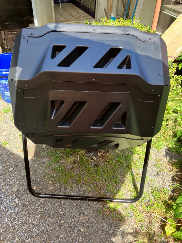 コンポスト 回転式 160L 回転 二部屋 二層 容器 大容量 家庭用
