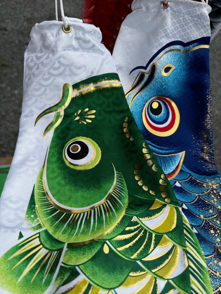 名古屋帯 青海波 朱 青 辛子 抹茶 黄 織 可愛い 鯉のぼり NO-1379 名古屋帯 青海波 朱 青 辛子 抹茶 黄 織 可愛い 鯉のぼり NO-1379