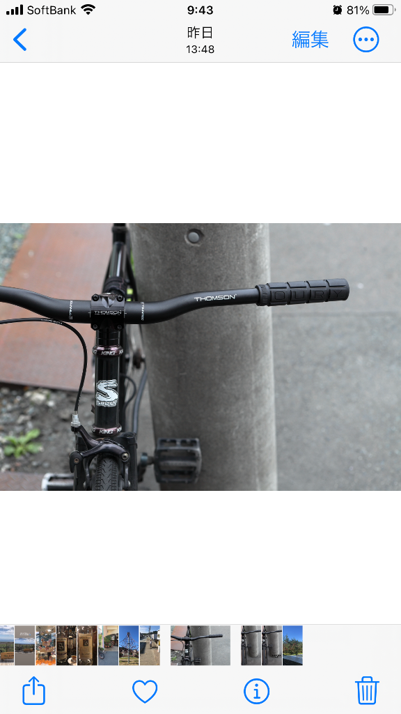 THOMSON 自転車 ハンドル トムソン ライザーバー MTB ALUMINUM