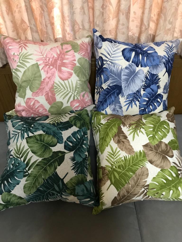 クッションカバー 50×50 日本製 北欧 シンプル 無地 花柄