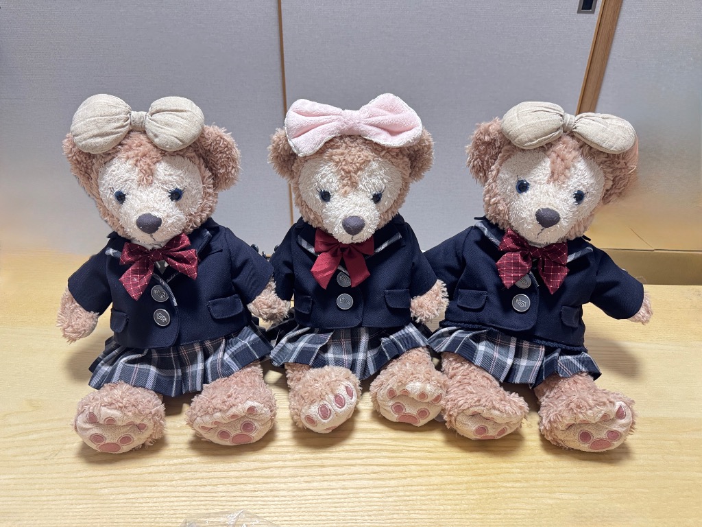 着ていた制服をミニチュアサイズに加工 ダッフィーorシェリーメイ
