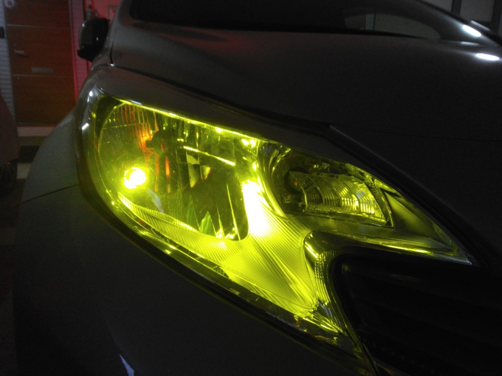 T10 LED イエロー 2個セット ダイヤモンドカットレンズ拡散型