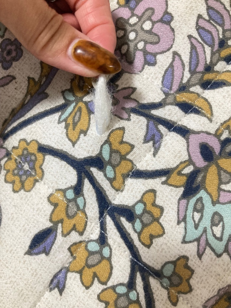 綿麻素材を使った2重ガーゼのキルトラグ 約190×240 : ベルメゾン Yahoo