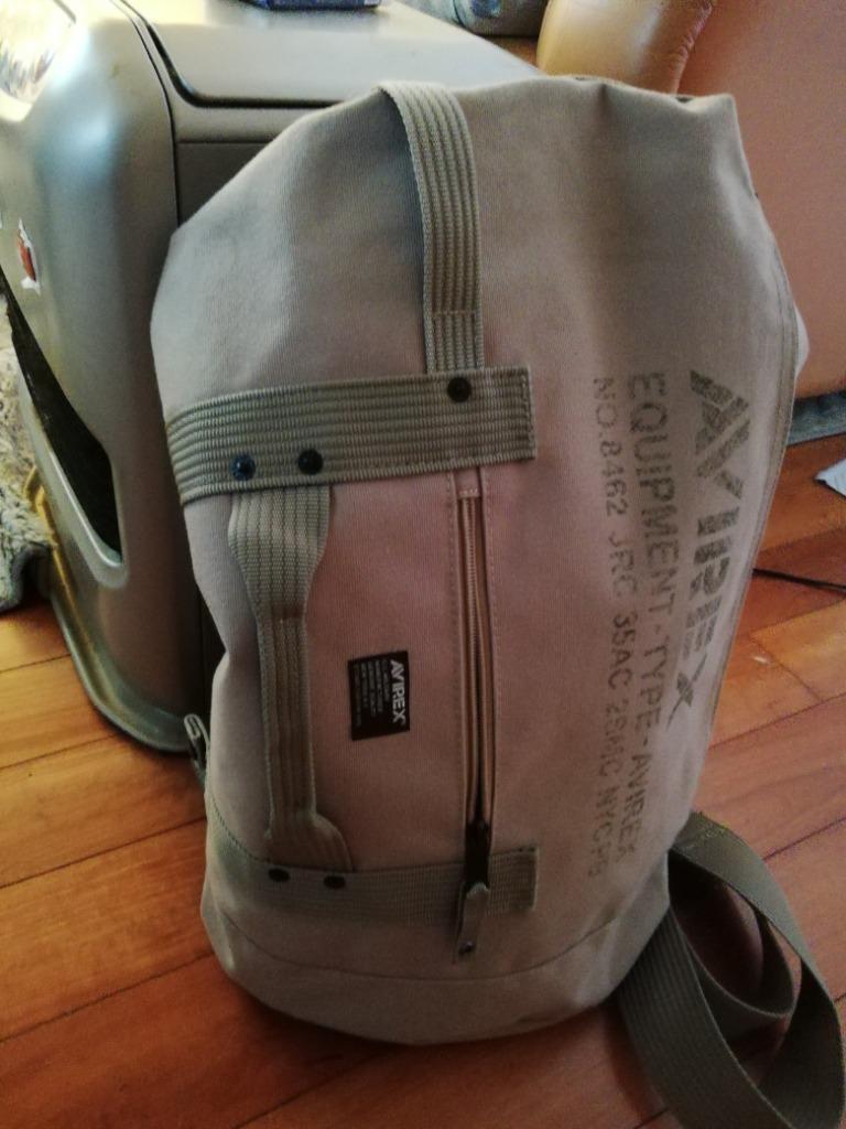 AVIREX CAVE ブラックリュックサック ケーブ フラップ リュックサック／CAVE FLAP RUCKSACK