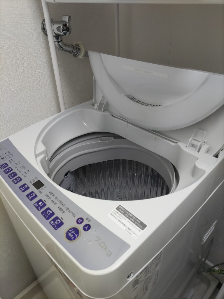 無料長期保証】シャープ ES-T715 全自動洗濯機 7kg ホワイト EST715