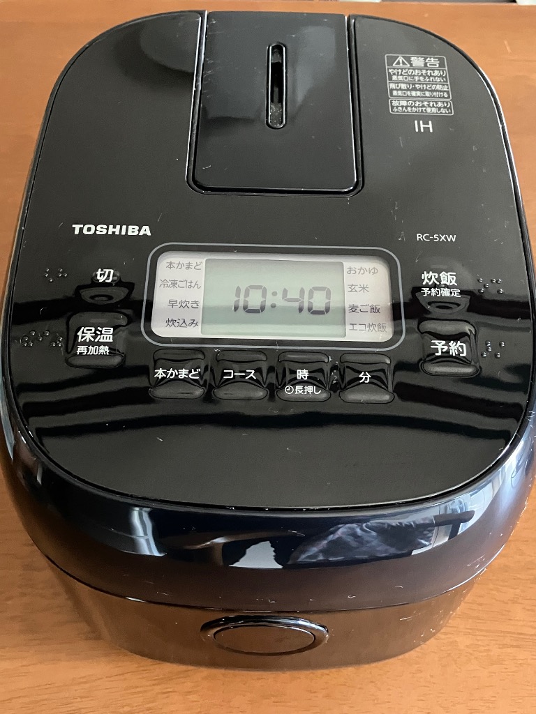 TOSHIBA 東芝 ジャー炊飯器 RC-5XW-K（ブラック） 炊飯器本体