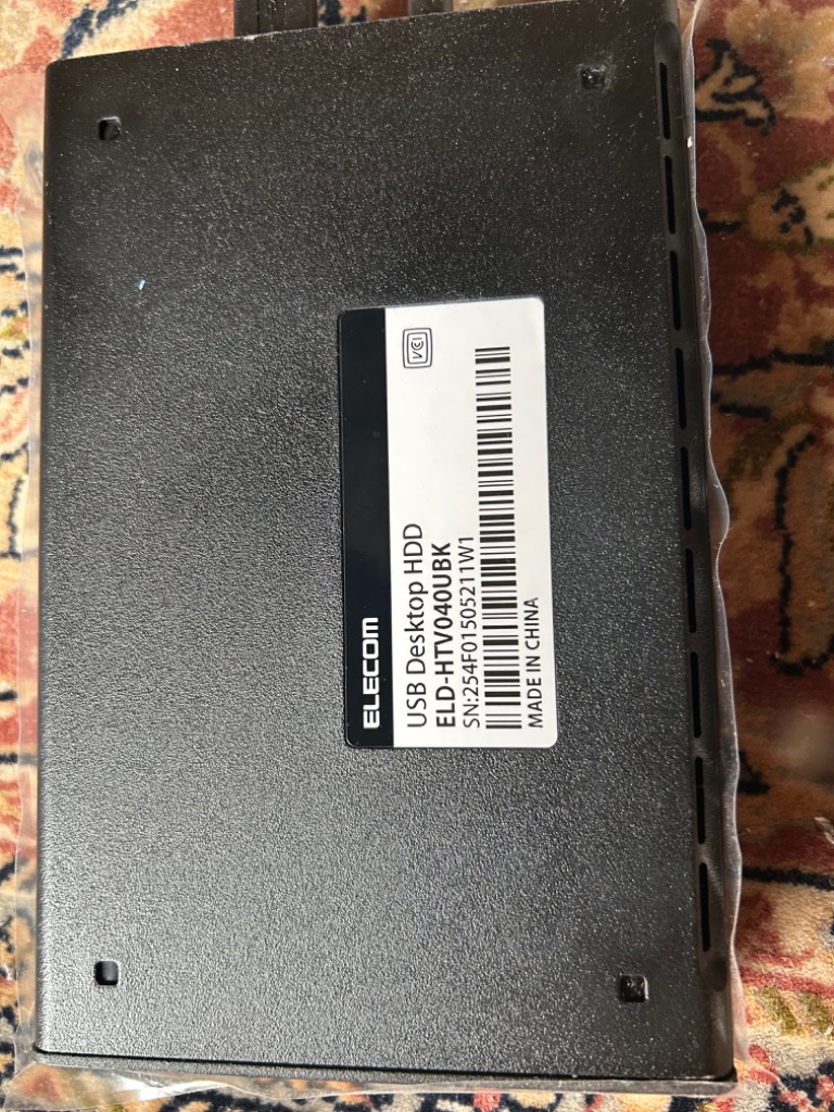 推奨品】エレコム ELD-HTV040UBK 外付けハードディスク 4TB