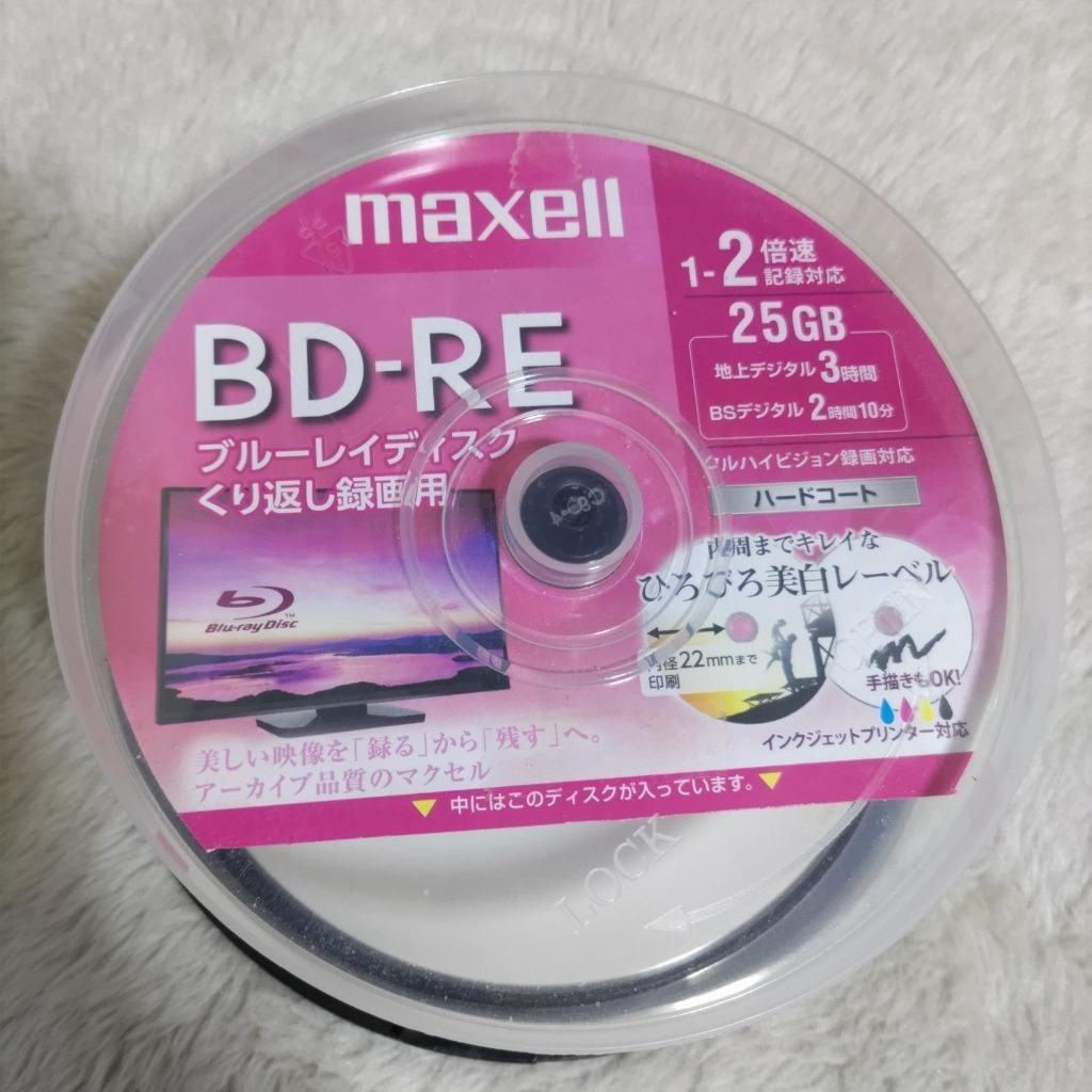 マクセル(Maxell) BEV25WPE25SP 録画用BD-RE ひろびろ美白レーベルディスク 1-2倍 25GB 25枚 スピンドルケース  :184647015:ベストテック ヤフー店 - 通販 - Yahoo!ショッピング