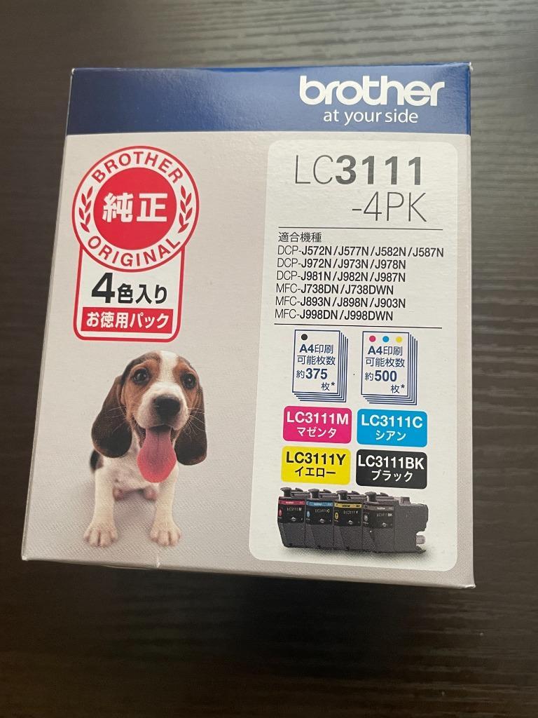 インク ブラザー 純正 カートリッジ LC3111-4PK インクカートリッジ お徳用4色パック インク :4197479014:ベストテック  ヤフー店 - 通販 - Yahoo!ショッピング