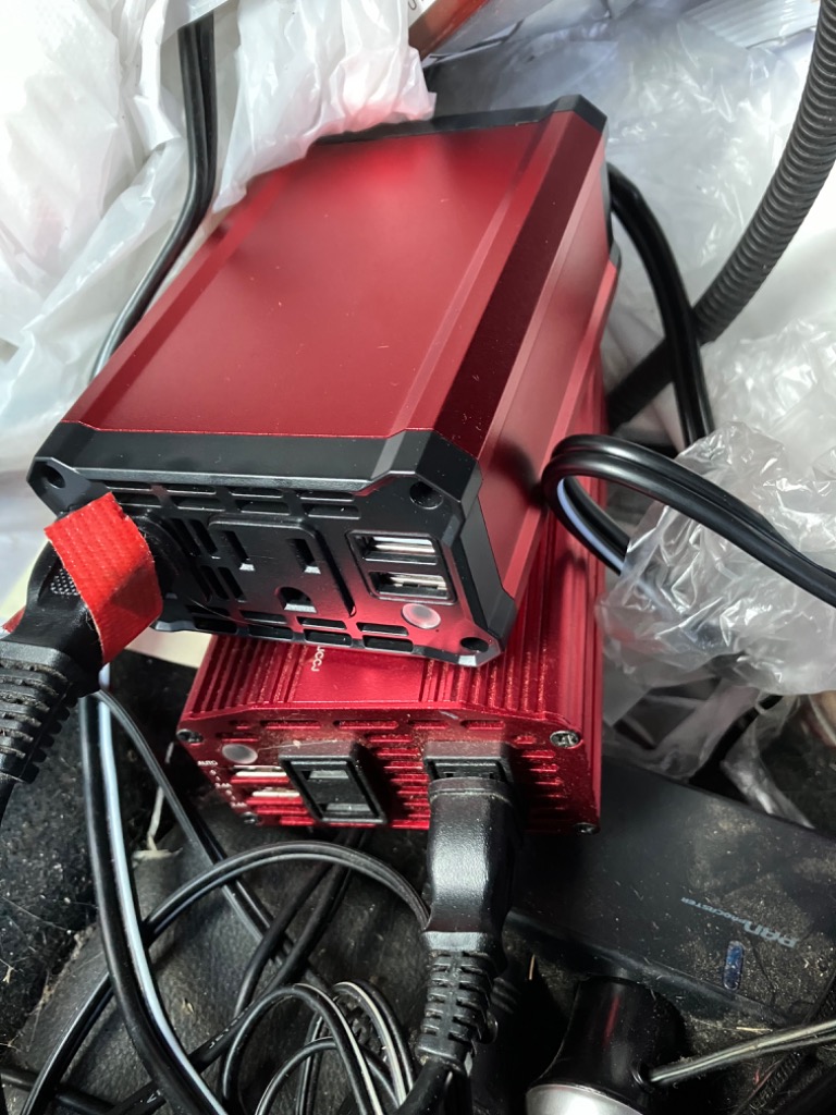 カーインバーター インバーター 300W シガーソケット充電器 12V AC2口 100V 車載コンセント USB2.1A2口 車中泊  MRI3010BU-E04 BESTEK