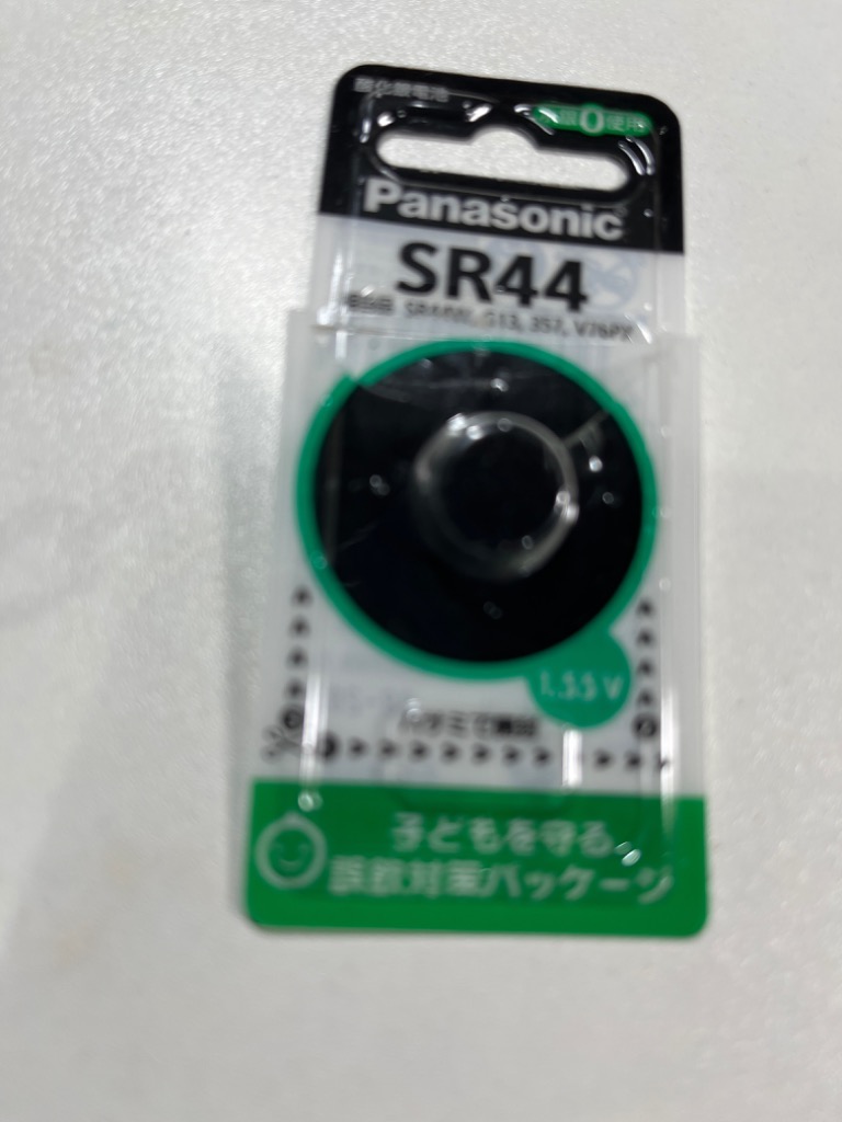 Panasonic 酸化銀電池 SR44 SR44P ×1個 ボタン電池