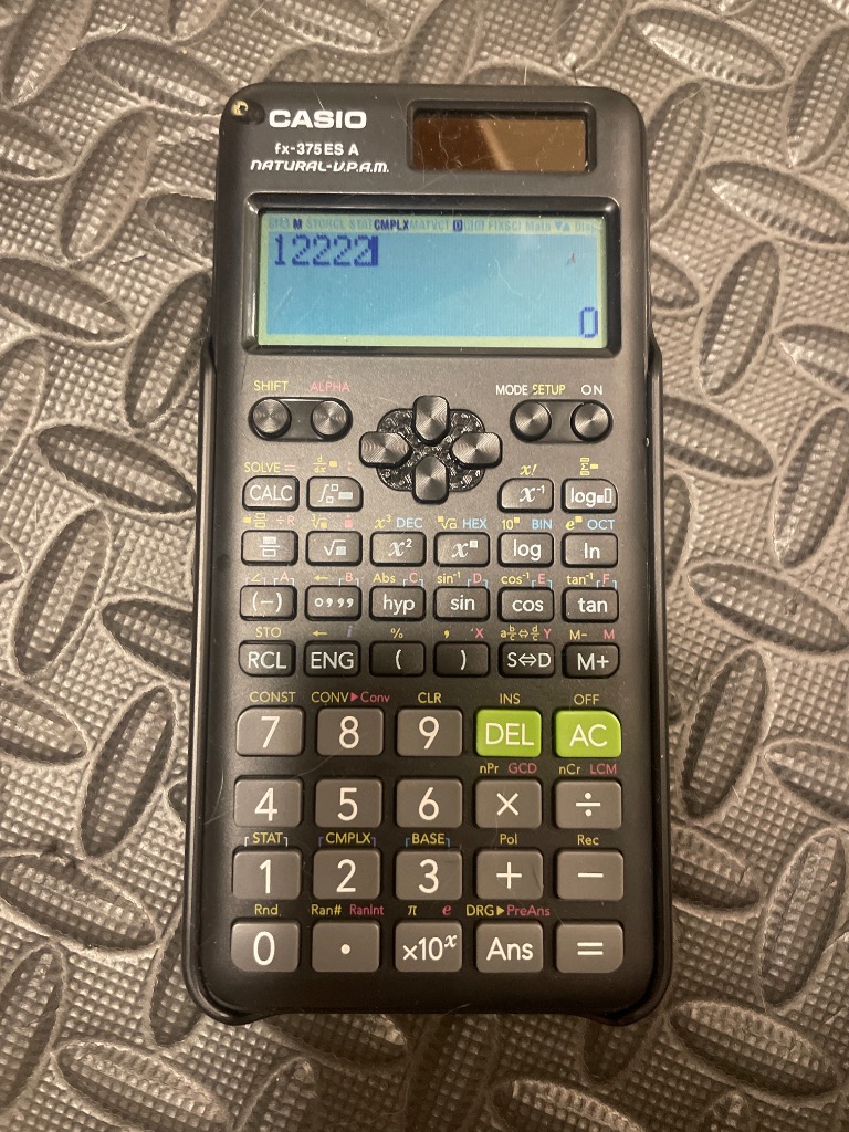 CASIO カシオ fx-375ESA-N 関数電卓 微分積分・統計計算・数学