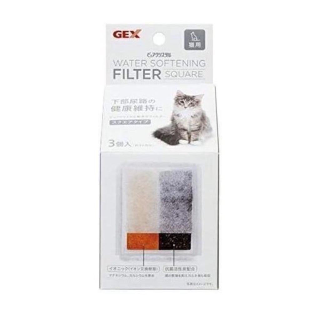 ピュアクリスタル ジェックス 軟水化フィルタースクエアタイプ 猫用 3