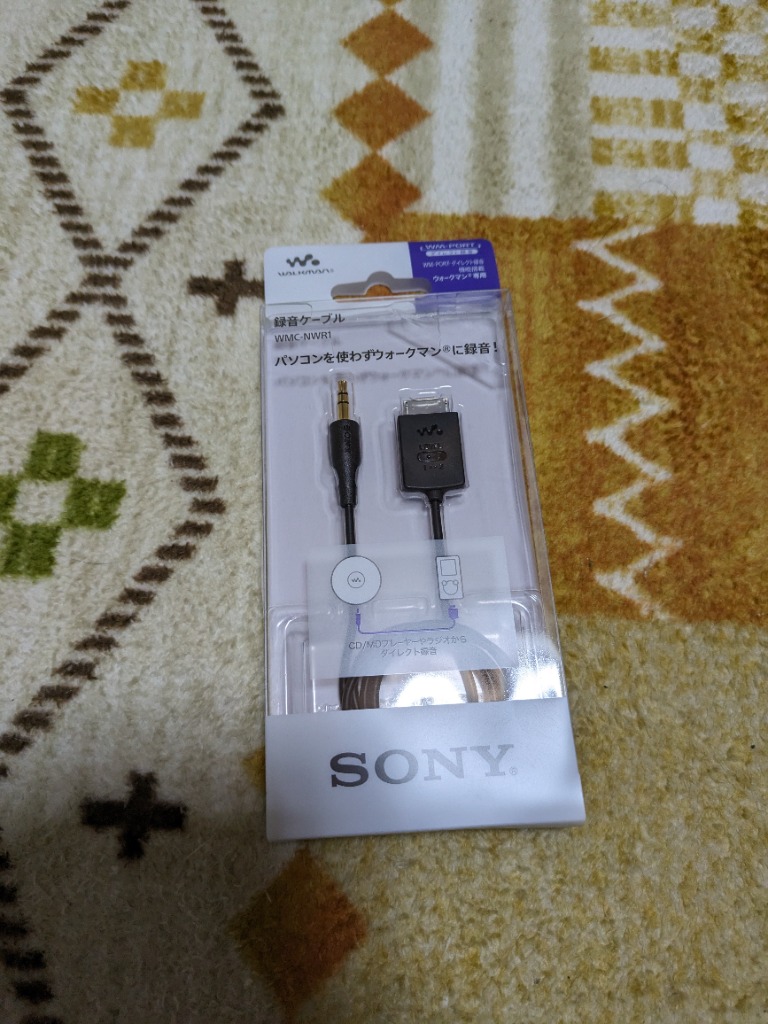 SONY ウォークマン録音用ケーブル　WMC-NWR1 SONY ウォークマン 録音用ケーブル WMC-NWR1（最大1,100円値下げ
