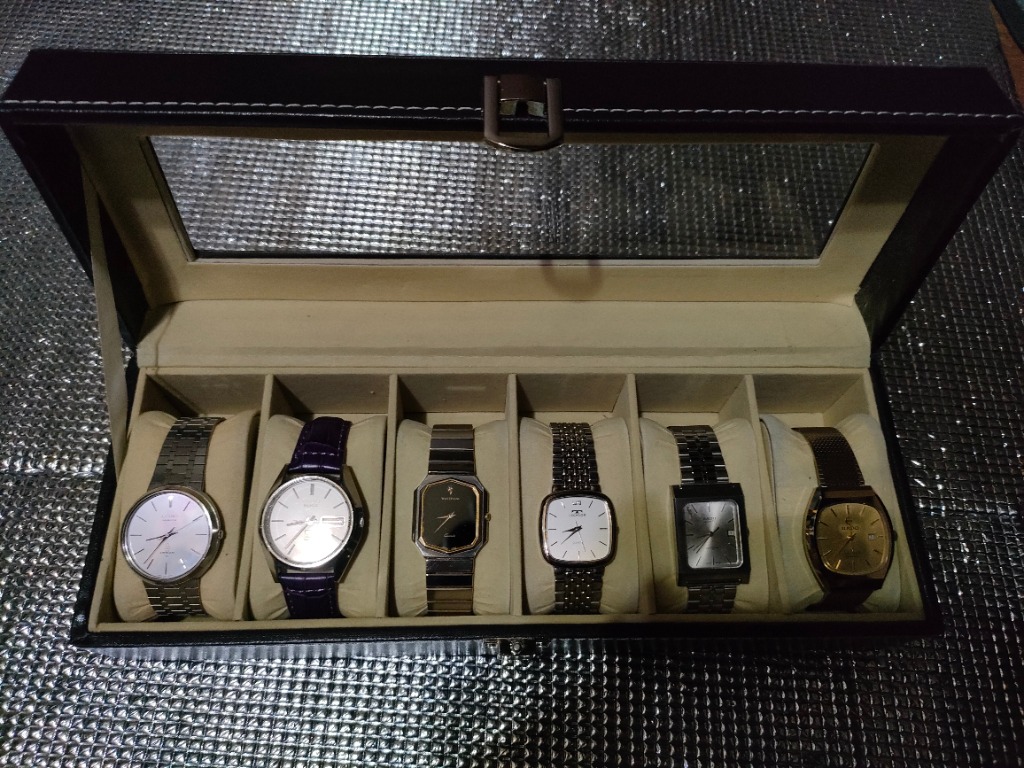 腕時計 収納ボックス 腕時計ケース 6本収納 コレクション 高級感 保管 