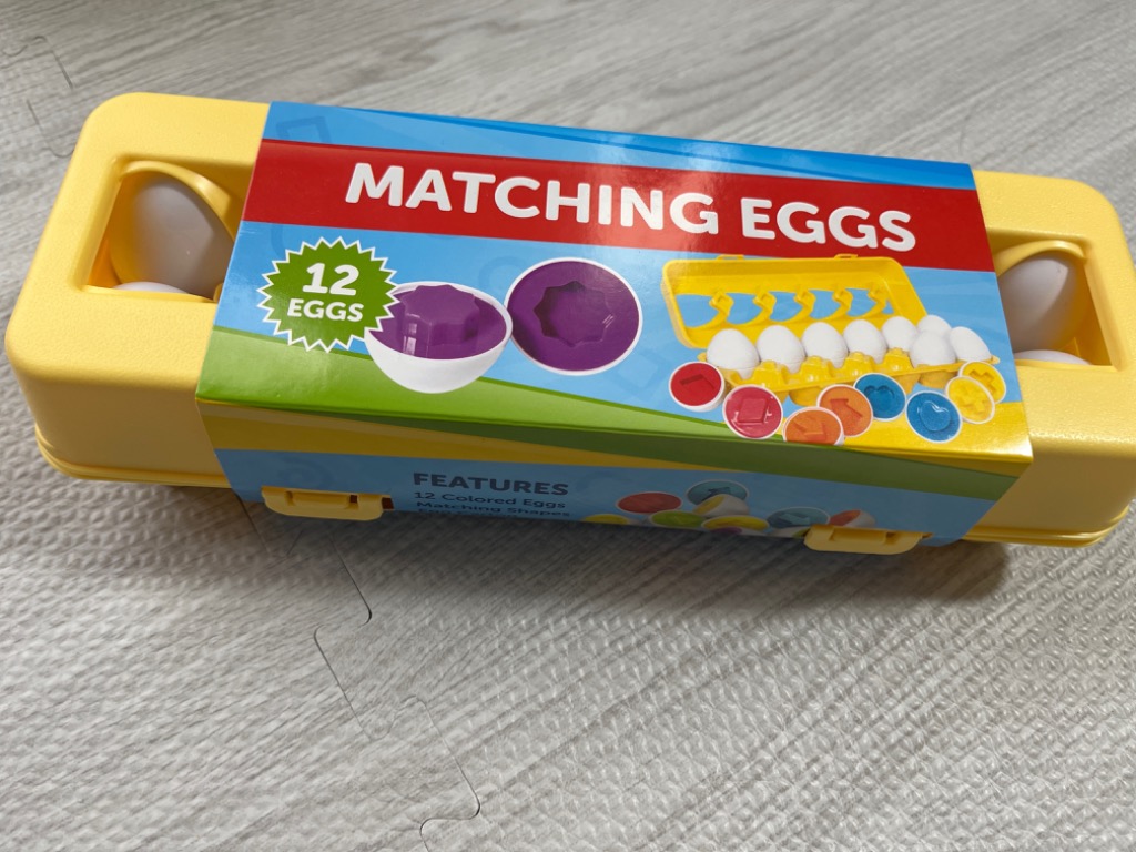 マッチングエッグ おもちゃ パズル 知育玩具 イースター 幼児 ブロック 