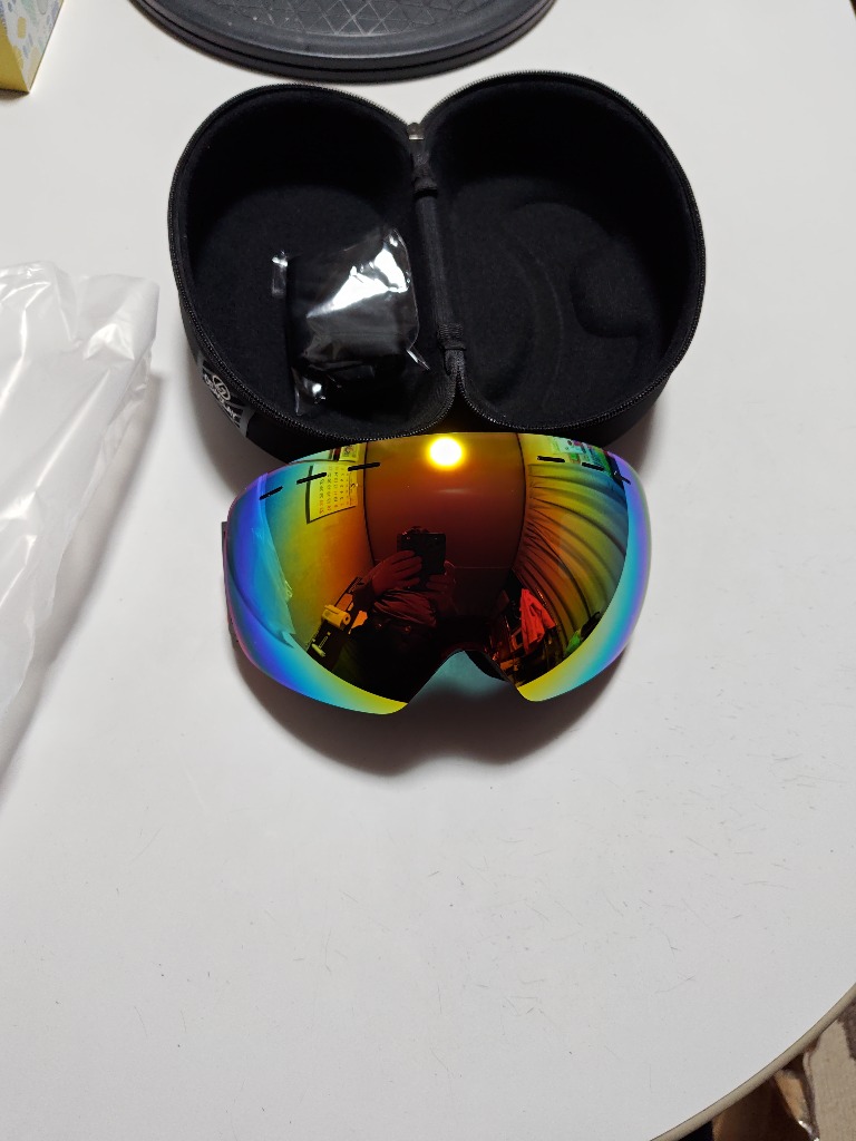 新品　MT-HOOD　スノーゴーグル　スノーボード　UV　ゴーグル　オレンジ 新品 MT-HOOD スノーゴーグル スノーボード UV ゴーグル