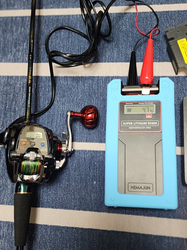 1年保証 公式 HEMAJUN 電動リール用バッテリー DX800 14.8V