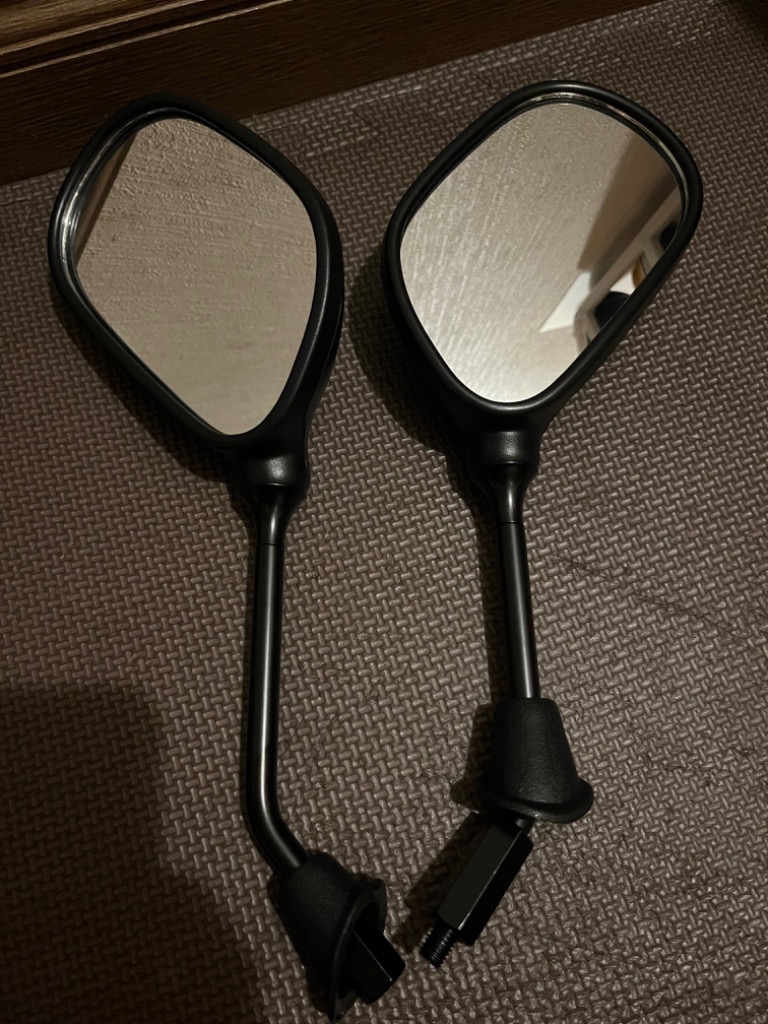 FARミラー 左右セット（正規品） バイクミラー 左右セット ZXタイプ 10mm 純正タイプ ブラック