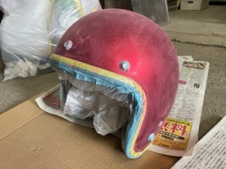 バイクヘルメット ヘルメット スモールジェット レッド SG規格