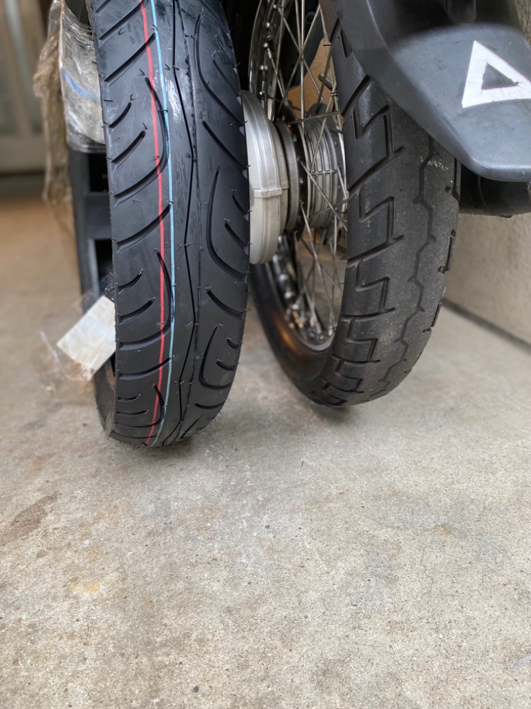 バイクタイヤ DURO タイヤ 100/80-17 52S DM1060A T/L バイク