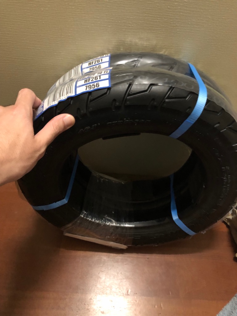 バイクタイヤ DURO タイヤ 80/100-10 46J HF261 T/L