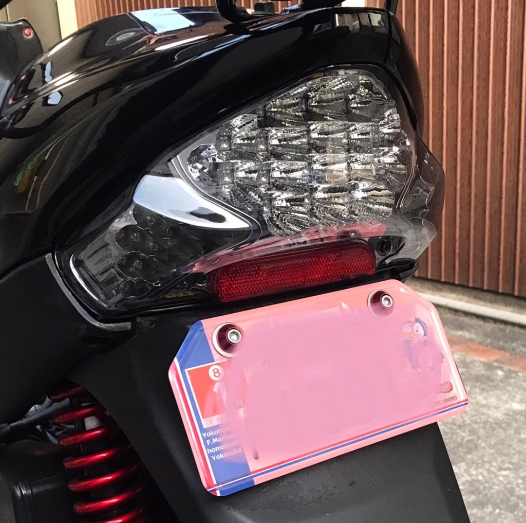 保障できる 新品☆ピンク&UV（紫）LEDテール☆アドレスv125g CF46A 