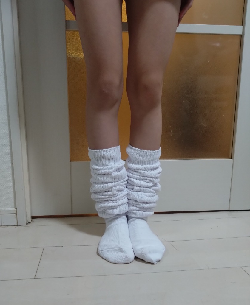 ルーズソックス 120cm丈 ホワイト 白 (23-25cm)(主成分 綿)(当店 ルーズソックス 120cm丈 ホワイト 白 (23-25cm)(主成分 綿)(当店