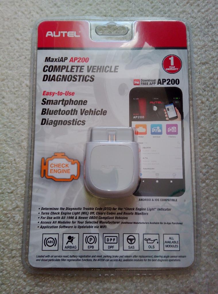 Autel AP200 OBD2スキャナー フルシステム診断 19サービス機能付き Bluetoothコードリーダー MK808診断機のミニサイズバー  : s-0632111262581-20230207 : Blue Hawaii - 通販 - Yahoo!ショッピング