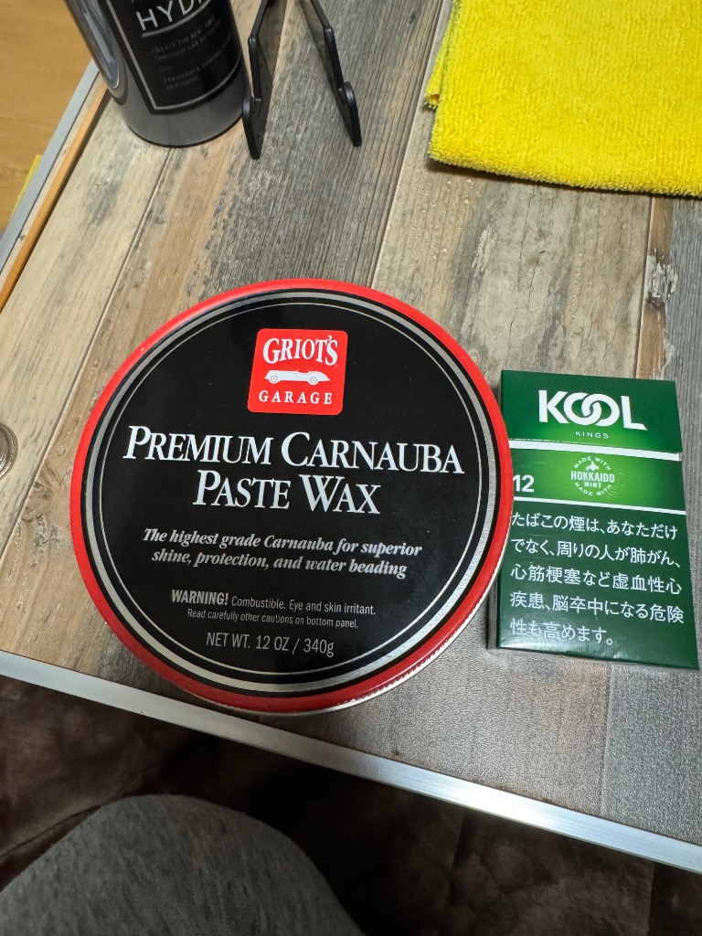グリオズガレージ ワックス Premium Carnauba Paste Wax グリオズ・ガレージ プレミアムカルナバペーストワックス 12oz