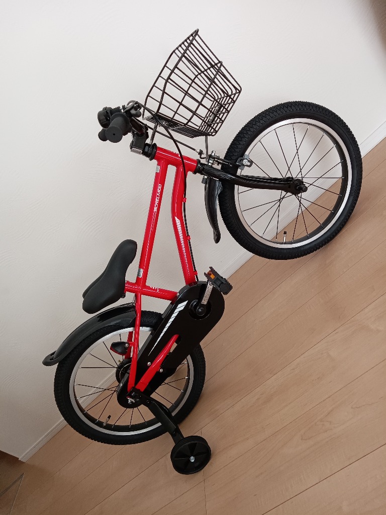 幼児用自転車 18インチ 補助輪 カゴ付き カッコいい ジュニア